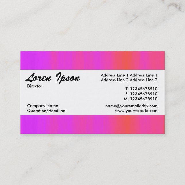 Centre Band 088 Business Card (Front)