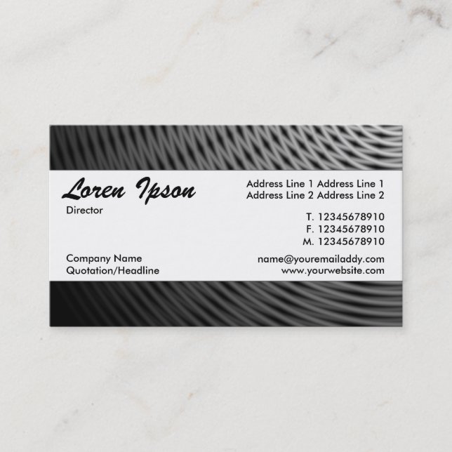Centre Band 090 Business Card (Front)