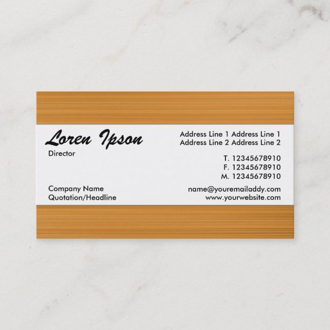 Centre Band 112 Business Card (Front)