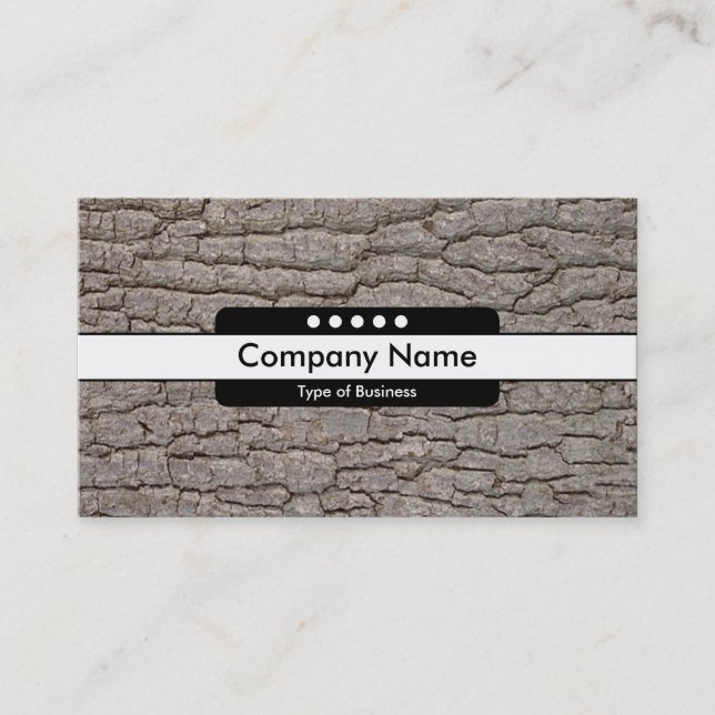 Centre Band 5 Spots - Bark 01 Business Card (Front)