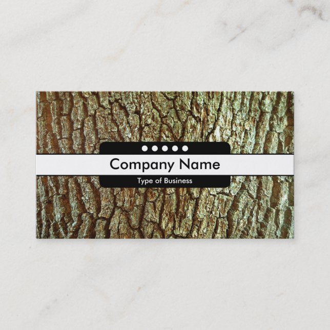 Centre Band 5 Spots - Bark 03 Business Card (Front)