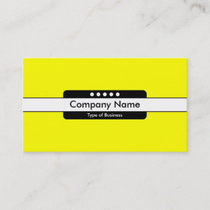 Centre Band 5 Spots - Bright Yellow Business Card