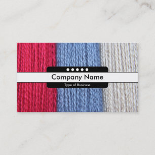 Centre Band 5 Spots - Darning Thread Business Card