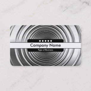 Centre Band 5 Spots - Long Spring B&W Business Card