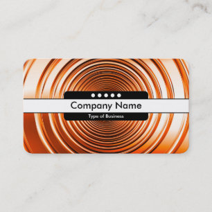 Centre Band 5 Spots - Long Spring Orange Business Card