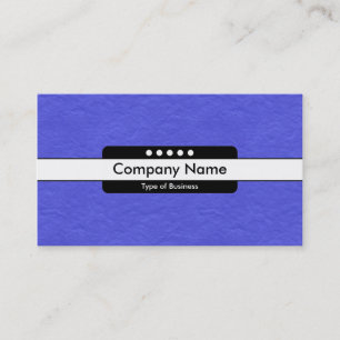 Centre Band 5 Spots - Royal Blue Paper Texture Business Card