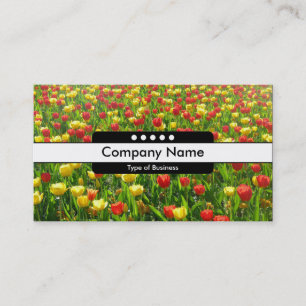 Centre Band 5 Spots - Sea of Tulips II Business Card