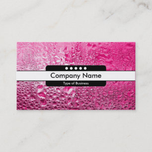 Centre Band 5 Spots - Steamy Pink Business Card