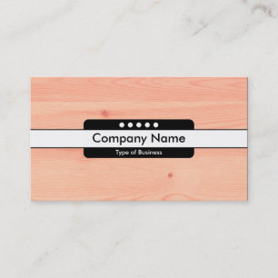 Centre Band 5 Spots - Wood 05 Business Card