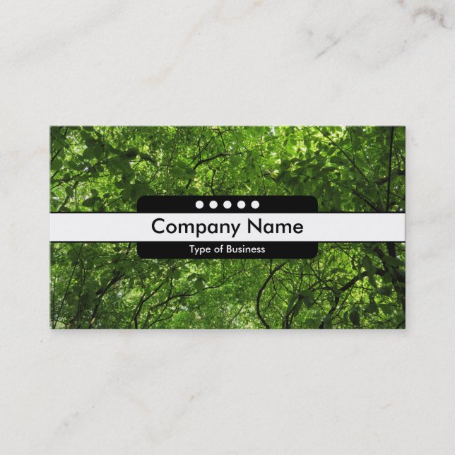 Centre Band 5 Spots - Woodland Canopy Business Card (Front)