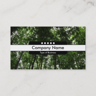 Centre Band 5 Spots - Woodland Canopy Business Card