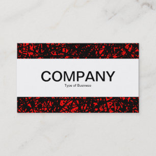Centre Band  - Abstract Lines - Red Business Card