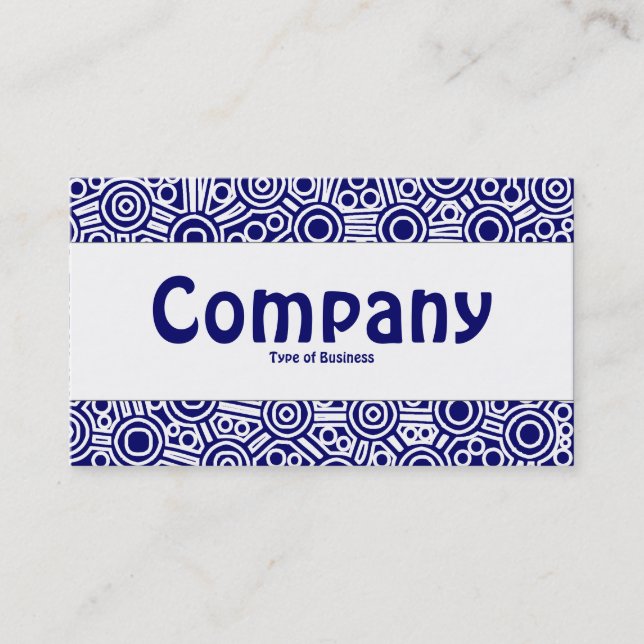 Centre Band - Alien Circuits II - Dark Blue Business Card (Front)