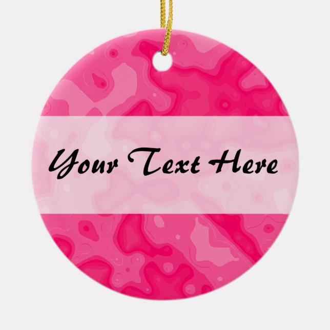 Centre Band Ceramic Tree Decoration (Front)