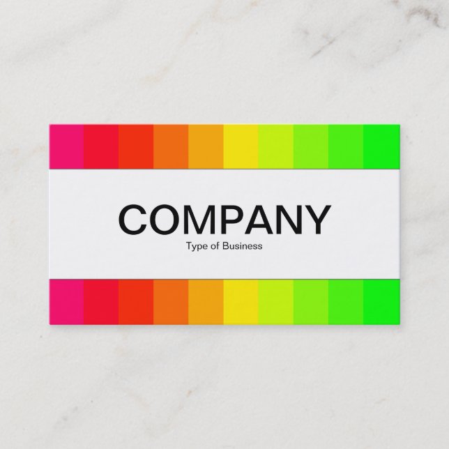 Centre Band  - Colour Bars 02 Business Card (Front)