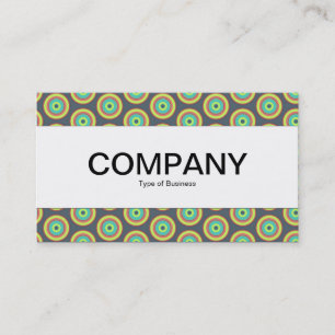 Centre Band  - Colourful Circles 04 Business Card