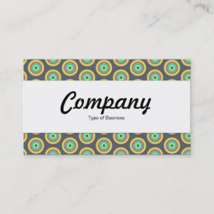 Centre Band - Colourful Circles 04 Business Card