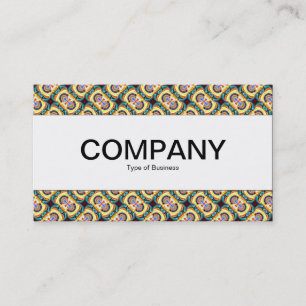 Centre Band  - Colourful Geometric 08 Business Card