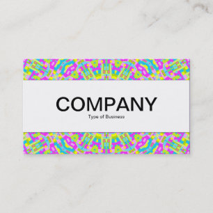 Centre Band  - Colourful Kaleidoscope 01 Business Card