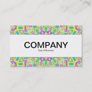 Centre Band  - Colourful Kaleidoscope 02 Business Card