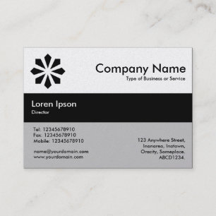 Centre Band Colours - Black - Art Deco (Gold) Business Card