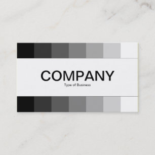 Centre Band - Colours, Black to White Business Card