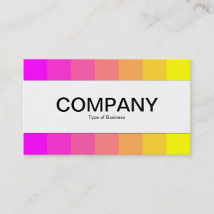 Centre Band - Colours, Magenta to Yellow Business Card