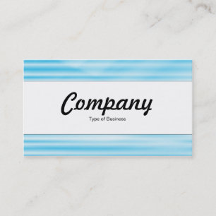 Centre Band  - Corrugated Blue Business Card