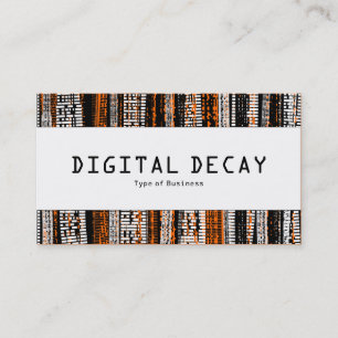 Centre Band  - Digital Decay - Orange Business Card