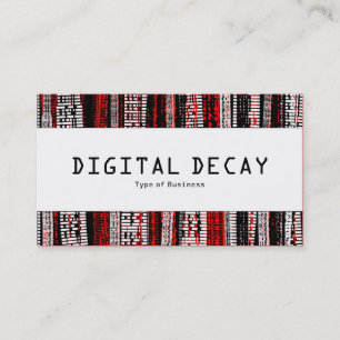 Centre Band  - Digital Decay - Red Business Card