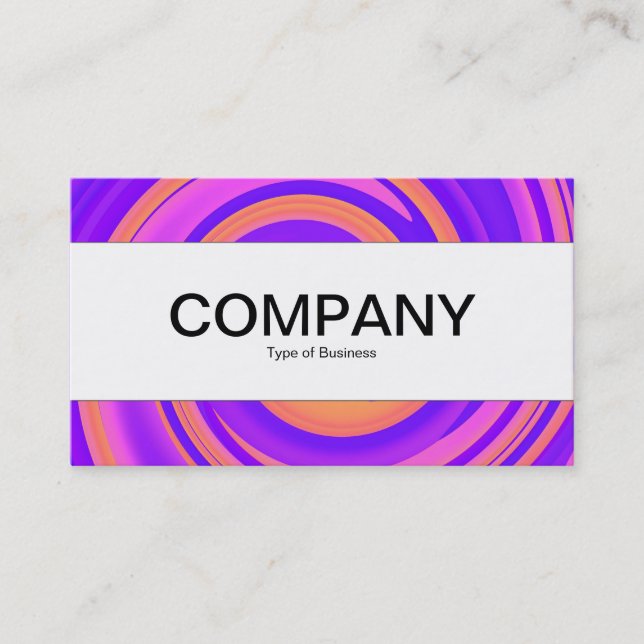 Centre Band (edged) - Abstract Swirl 250816 - 01c Business Card (Front)