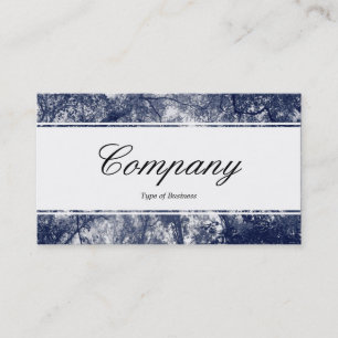 Centre Band (edged) - Blue Autumn Business Card