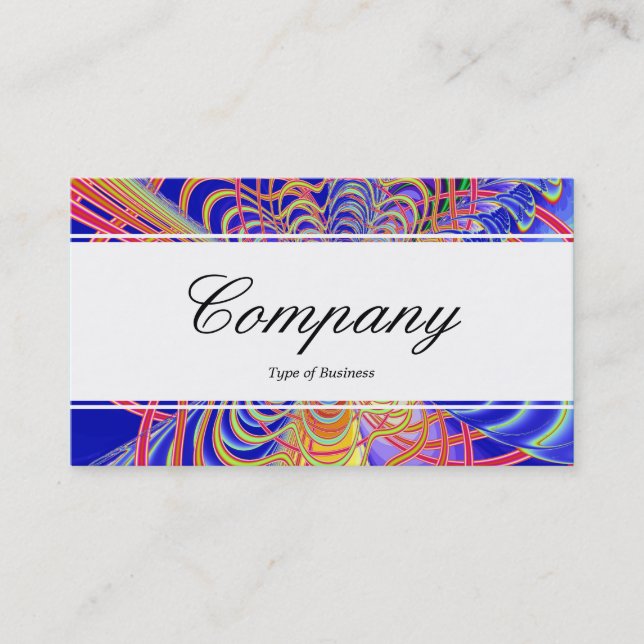 Centre Band (edged) - Fractal Abstract 061012d Business Card (Front)