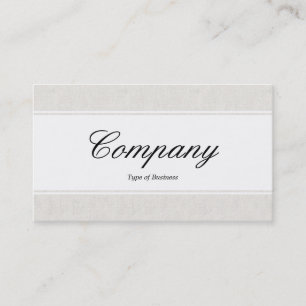 Centre Band (edged) - Script - Canvas Look Business Card