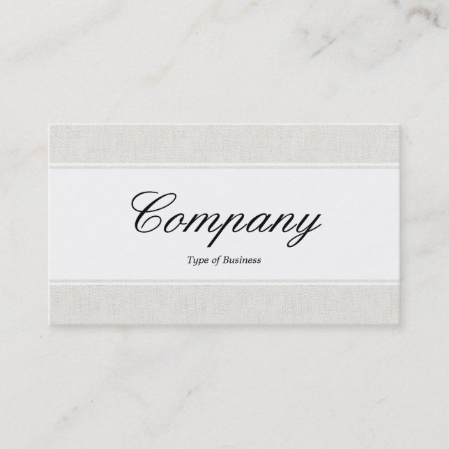 Centre Band (edged) - Script - Canvas Look Business Card (Front)