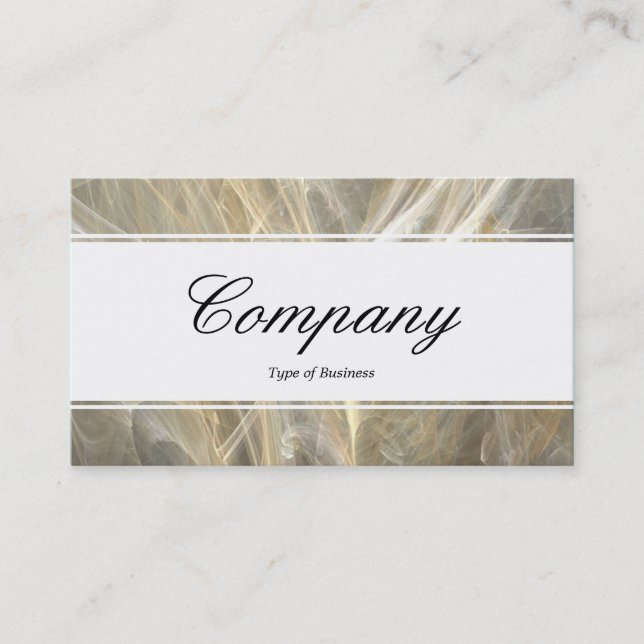 Centre Band (edged) - Script - Fractal Flame Business Card (Front)