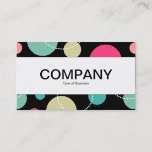 Centre Band (edged) - Spots & Circles 150816 Business Card