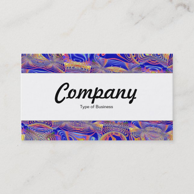 Centre Band  - Fractal Abstract 061012a Business Card (Front)