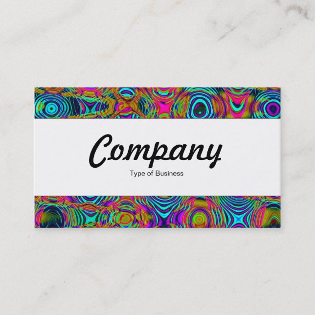 Centre Band  - Fractal Abstract 191111a Business Card (Front)