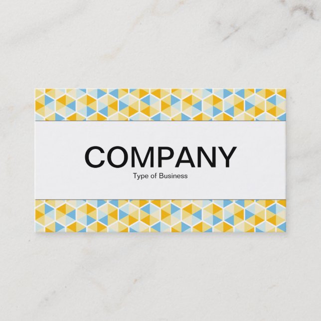 Centre Band  - Hexagon Pattern 03 Business Card (Front)