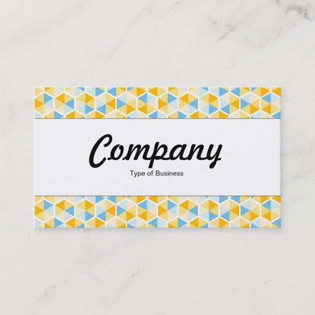 Centre Band  - Hexagon Pattern 03 Business Card (Front)