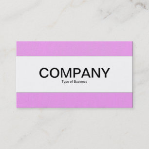 Centre Band - Lilac Painted Canvas Business Card