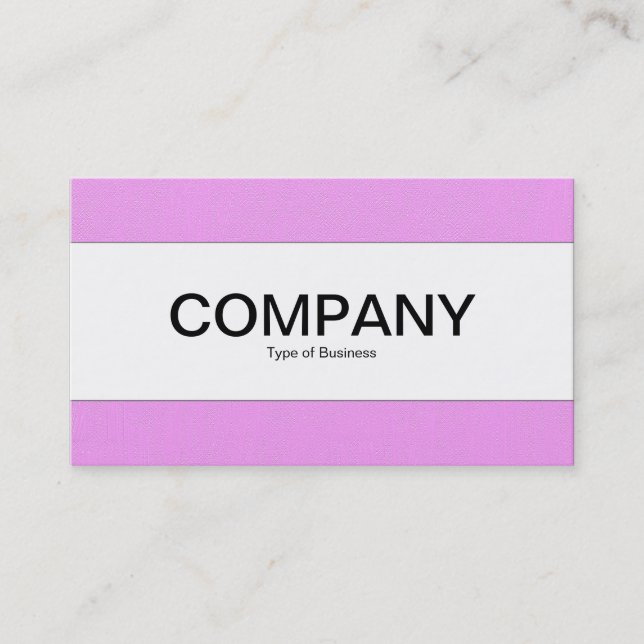 Centre Band  - Lilac Painted Canvas Business Card (Front)