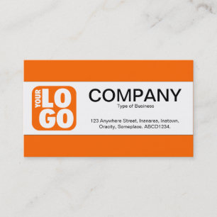 Centre Band (Logo) - Orange Business Card