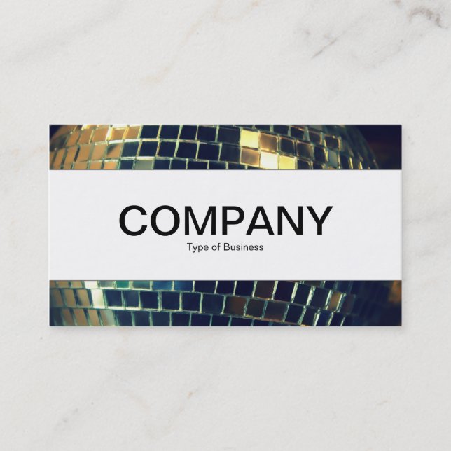 Centre Band  - Mirror Ball Business Card (Front)
