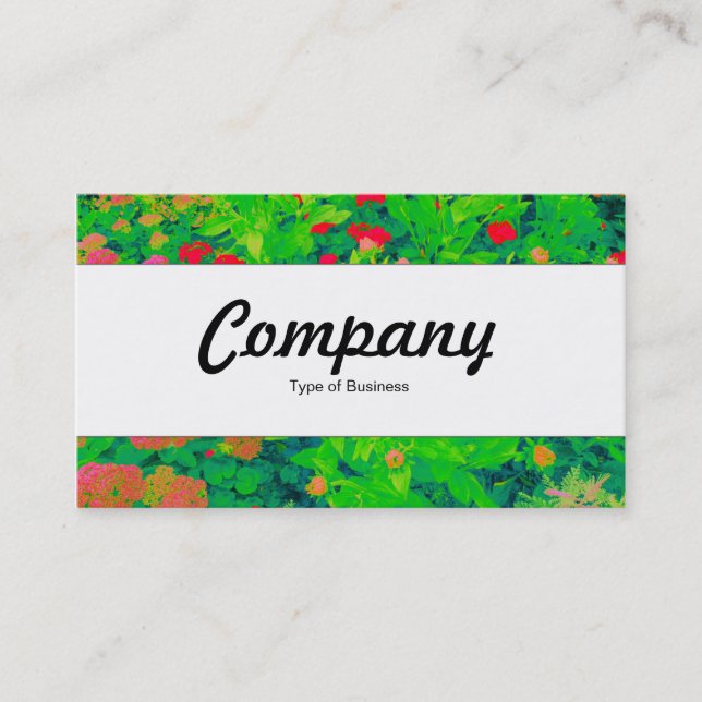 Centre Band  - Psychedelic Flower Bed Business Card (Front)