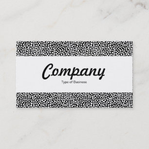 Centre Band  - Random Spots - White on Black Business Card