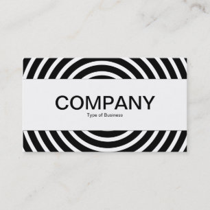 Centre Band  - Spiral - Black and White Business Card