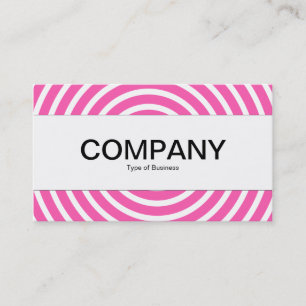 Centre Band - Spiral - Pink and White Business Card