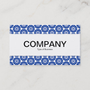 Centre Band - Star Wheel - Navy on White Business Card